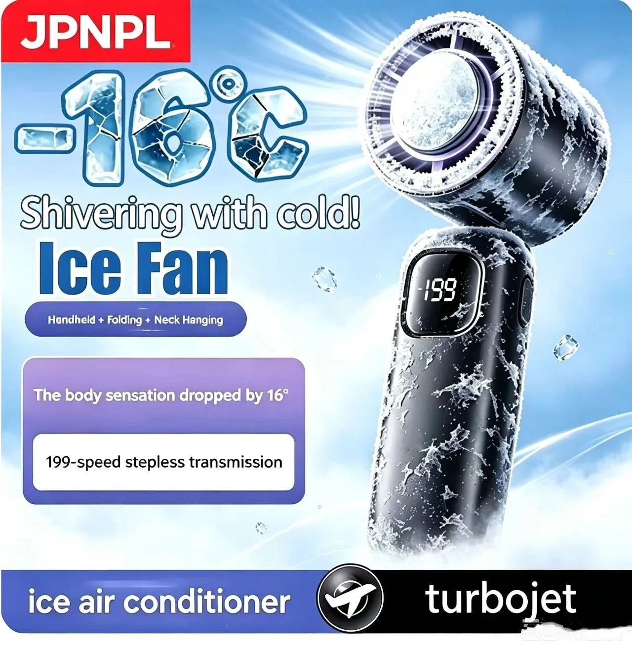 CoolBreeze Rechargeable Neck Fan