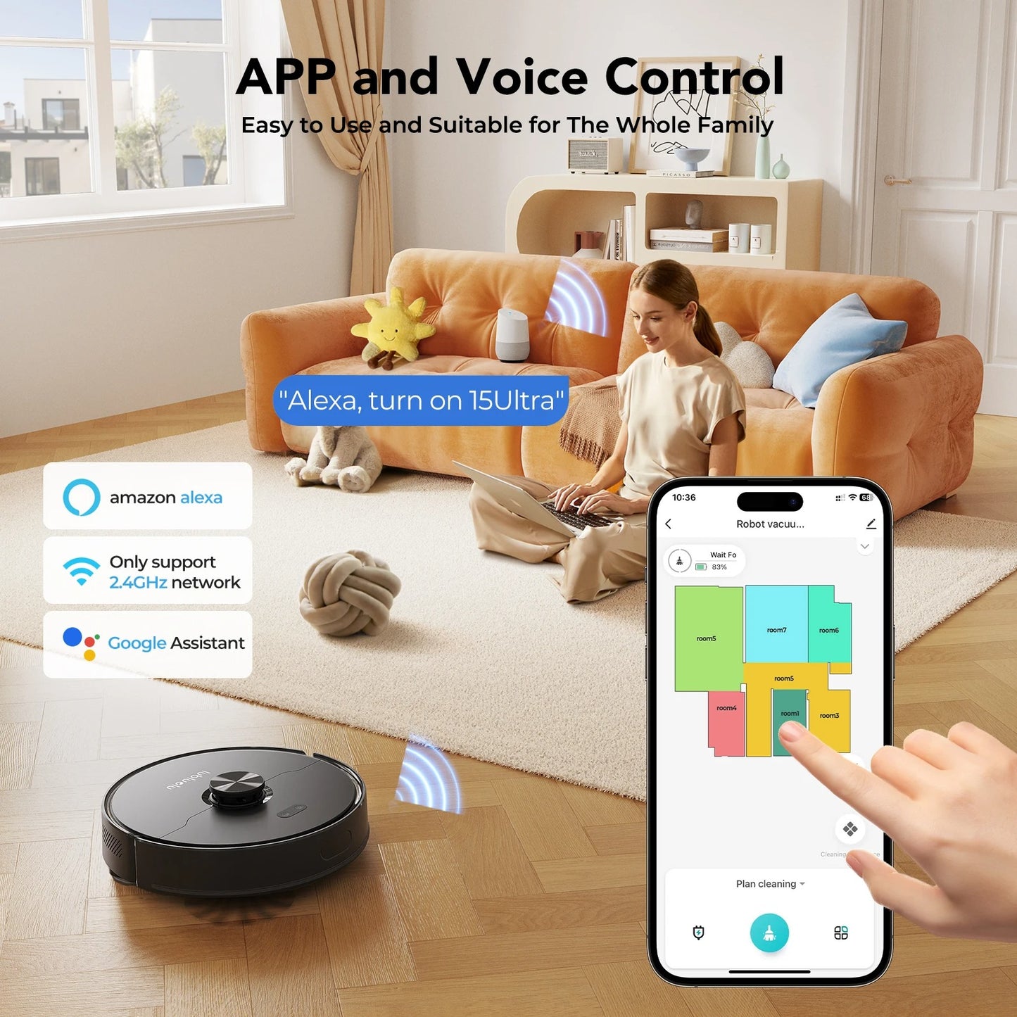 Robot Vaccum Cleaner and Mop